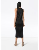plissé midi dress