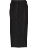 plissé pleated midi skirt
