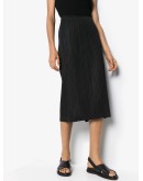 plissé pleated midi skirt