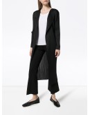 micro pleat waterfall coat