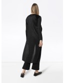 micro pleat waterfall coat