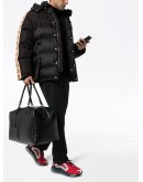 GG stripe puffer coat