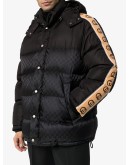 GG stripe puffer coat