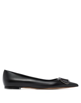 VLOGO buckle ballerina shoes