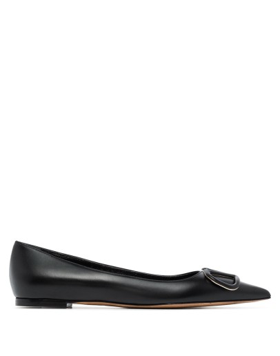 VLOGO buckle ballerina shoes