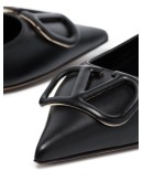 VLOGO buckle ballerina shoes