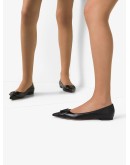 VLOGO buckle ballerina shoes