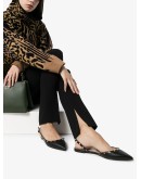 Valentino Garavani Rockstud slingback ballerina shoes
