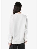 embossed logo cotton sweater