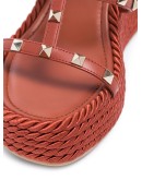 Torchon Rockstud 90mm wedge sandals