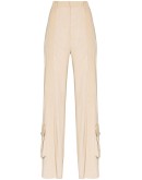 fluid stripe trousers