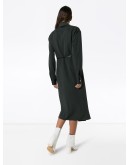 belted shift midi dress