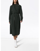 belted shift midi dress