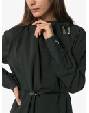 belted shift midi dress