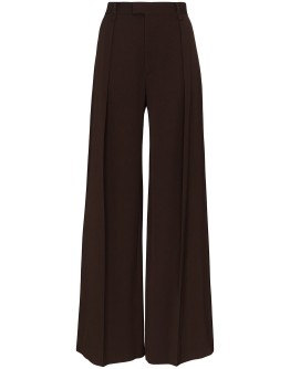 pleated wide-leg trousers