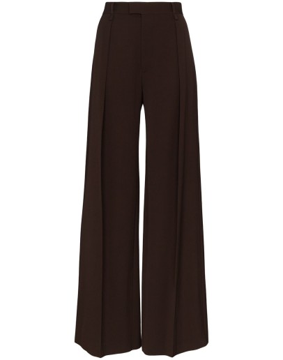 pleated wide-leg trousers