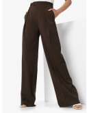 pleated wide-leg trousers