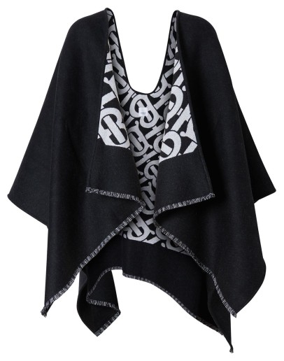 Monogram jacquard cape