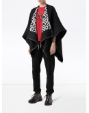 Monogram jacquard cape