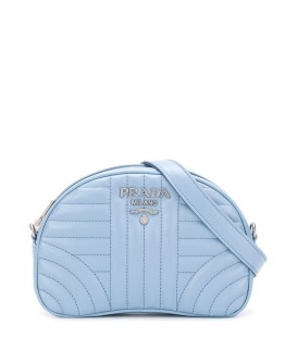 logo-plaque quilted belt bag