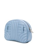 logo-plaque quilted belt bag