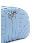 logo-plaque quilted belt bag