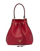 triangle patch bucket bag