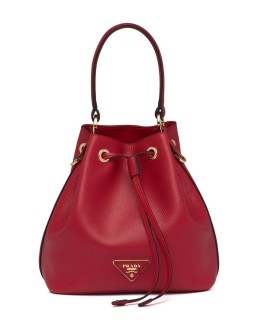 triangle patch bucket bag