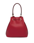 triangle patch bucket bag
