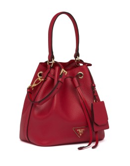 triangle patch bucket bag