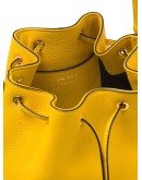 drawstring-fastening logo bucket bag