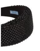 rhinestone-embellished satin hairband