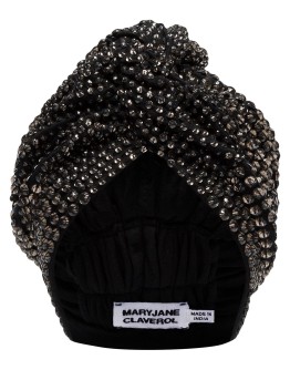 Jones crystal beaded turban