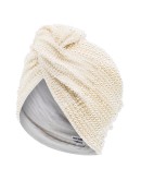 faux-pearl beaded turban