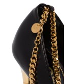 105mm chain-trimmed leather pumps