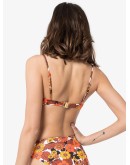 Morgan floral print bikini top