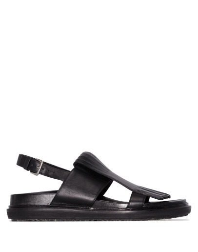 fringed Fussbett sandals
