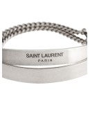 double plaque chain bracelet