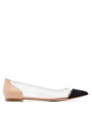 pointed clear panel pumps