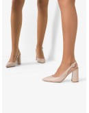 slingback mid-heel pumps
