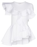 ruffle detail T-shirt
