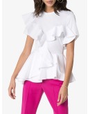 ruffle detail T-shirt