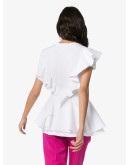 ruffle detail T-shirt