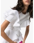 ruffle detail T-shirt