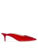 55mm patent-leather mules
