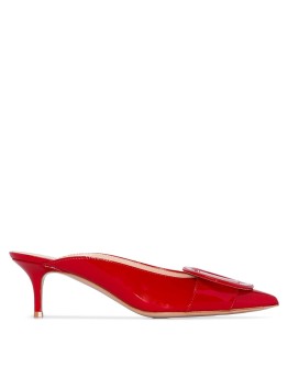 55mm patent-leather mules
