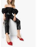 55mm patent-leather mules