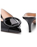Ruby buckle detail pumps