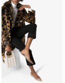 slingback pointed ballerina shoes