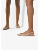slingback pointed ballerina shoes